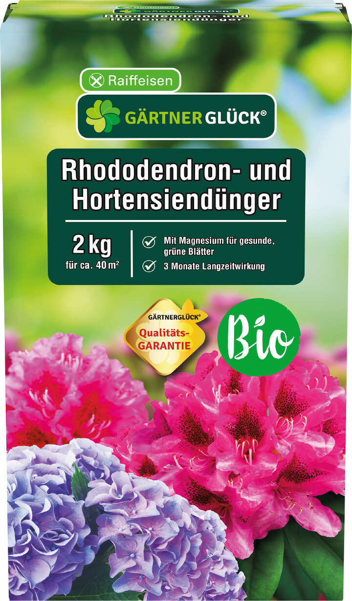 GÄRTNERGLÜCK Bio Rhododendron- und Hortensiendünger